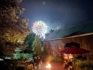 fireworks at event barn